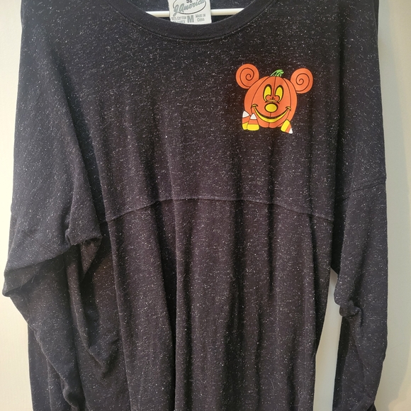 Womens Medium Disney Halloween Sparkly Back Long Sleeve Shirt - Picture 5 of 6